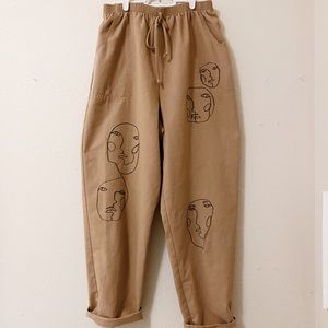 Vintage Highwaisted Khaki Jogger Pants